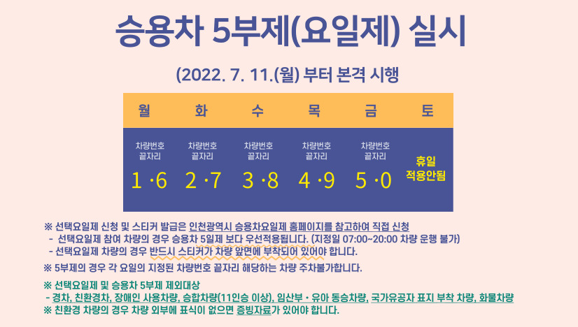 승용차 5부제